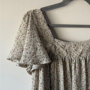 Floral Puff Sleeve Dress